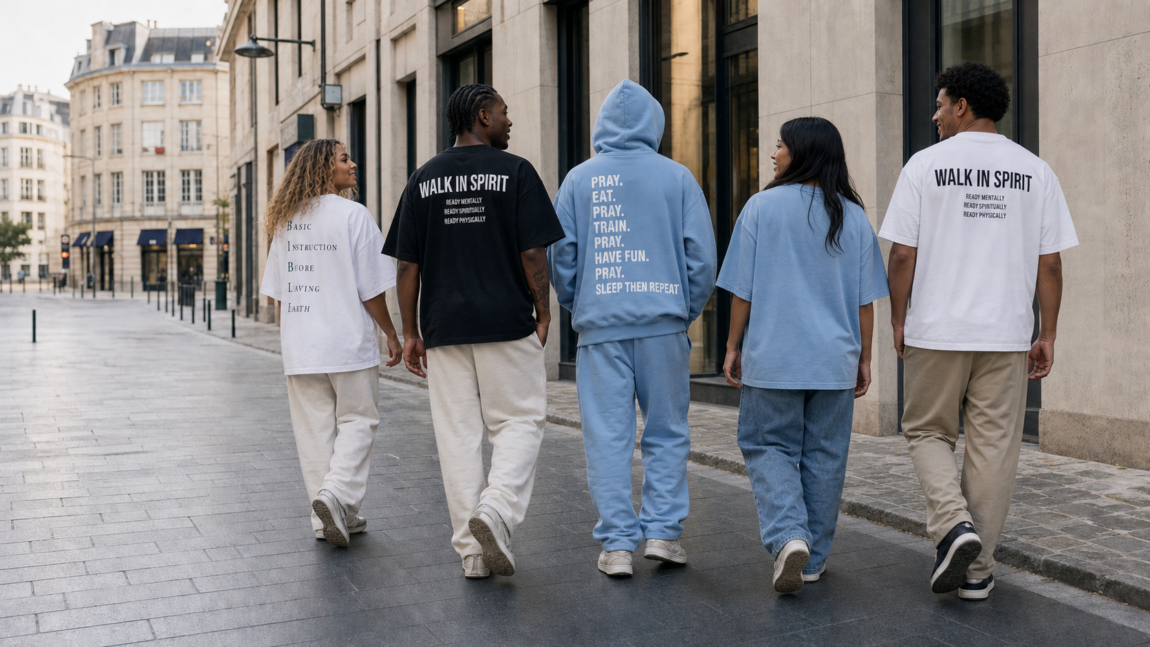 Walk in Spirit campaign concept in Brussels